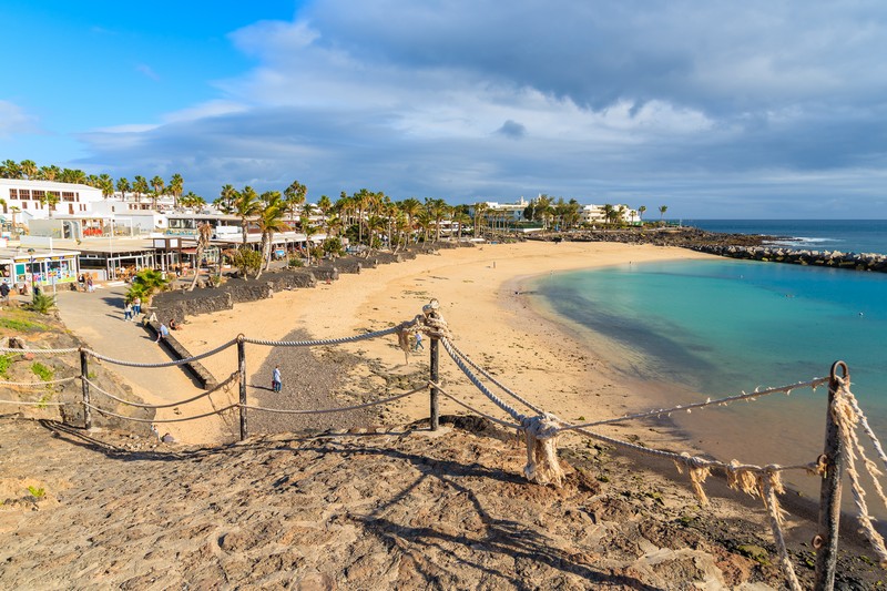 Playa Flamingo, a few minutes walk to the west of the town of Playa Blanca, Lanzarote
